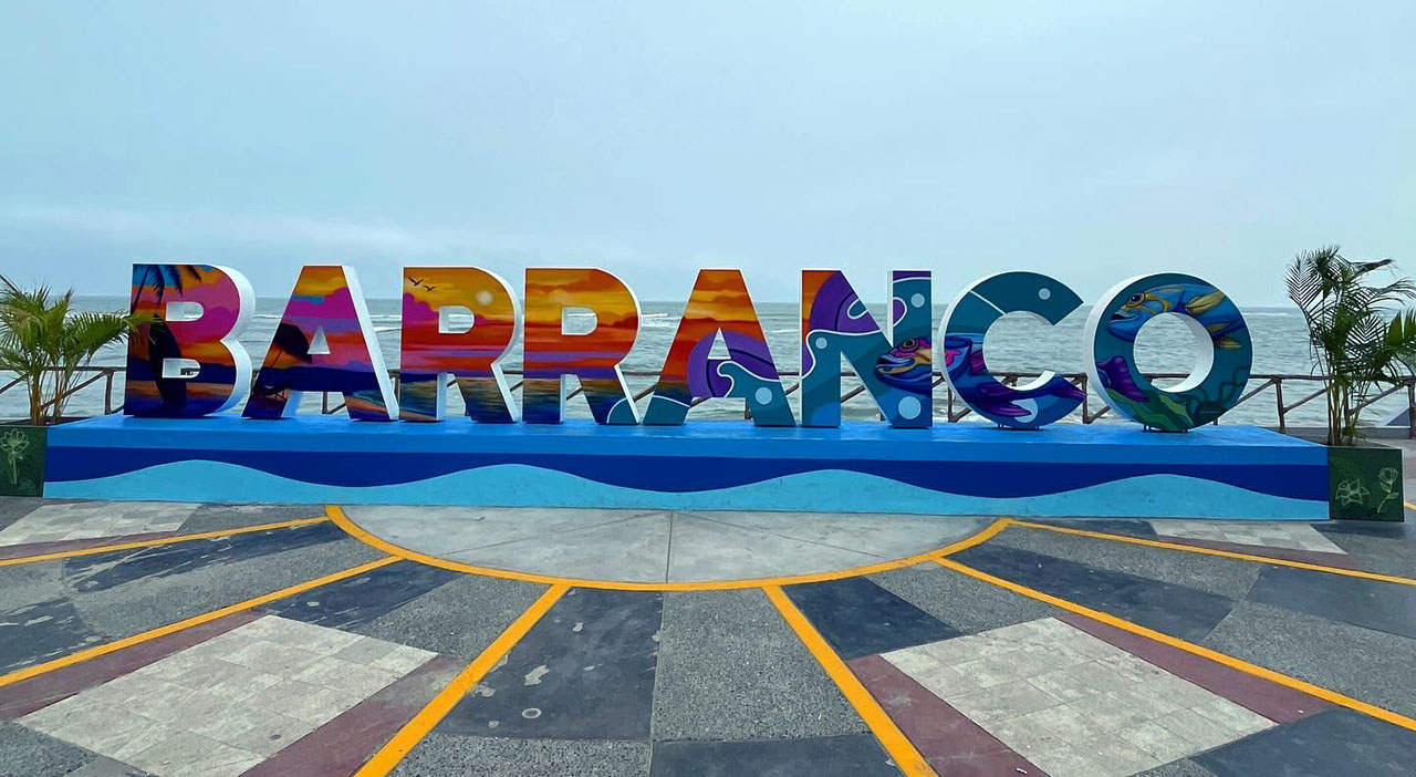 Barranco sign in Lima Peru